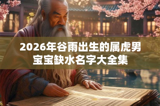 2026年谷雨出生的属虎男宝宝缺水名字大全集