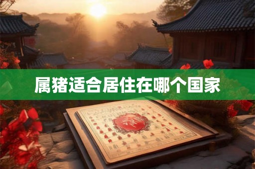 属猪适合居住在哪个国家