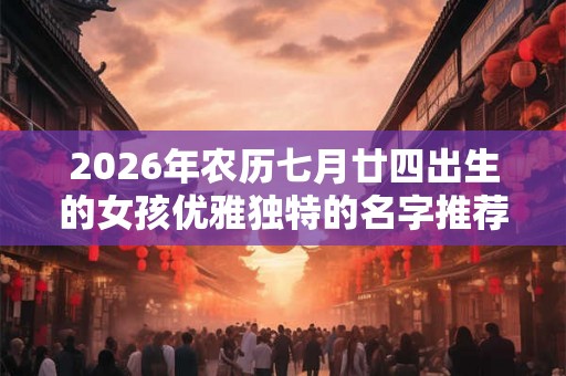 2026年农历七月廿四出生的女孩优雅独特的名字推荐