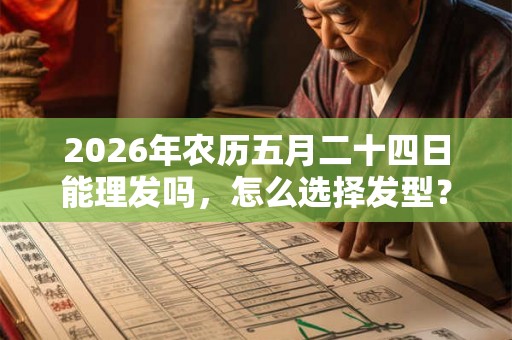 2026年农历五月二十四日能理发吗，怎么选择发型？
