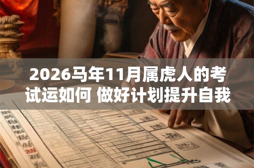 2026马年11月属虎人的考试运如何 做好计划提升自我 2026马年11月属虎人的考试运如何 做好计划提升自我