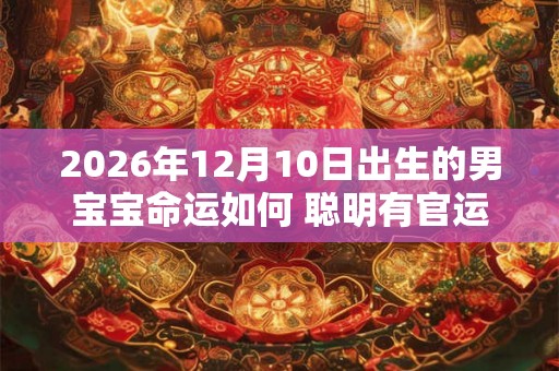 2026年12月10日出生的男宝宝命运如何 聪明有官运