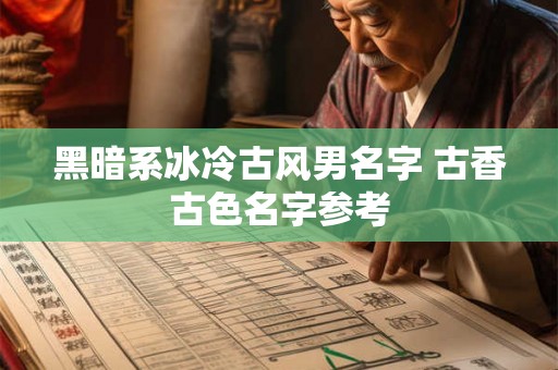 黑暗系冰冷古风男名字 古香古色名字参考