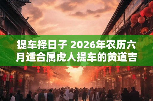 提车择日子 2026年农历六月适合属虎人提车的黄道吉日一览表 提车择日子 2026年农历六月适合属虎人提车的黄道吉日一览表