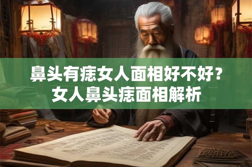 鼻头有痣女人面相好不好？女人鼻头痣面相解析