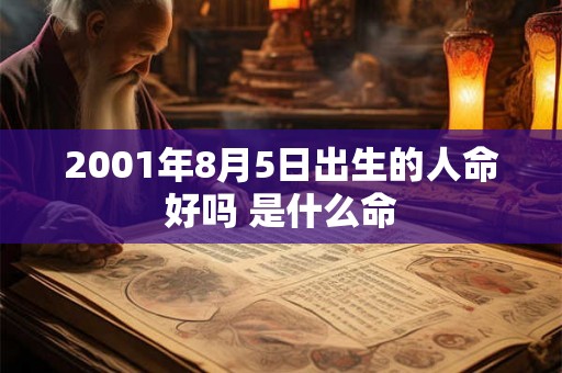 2001年8月5日出生的人命好吗 是什么命