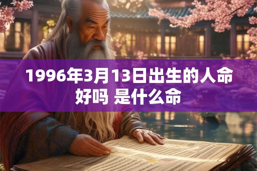 1996年3月13日出生的人命好吗 是什么命