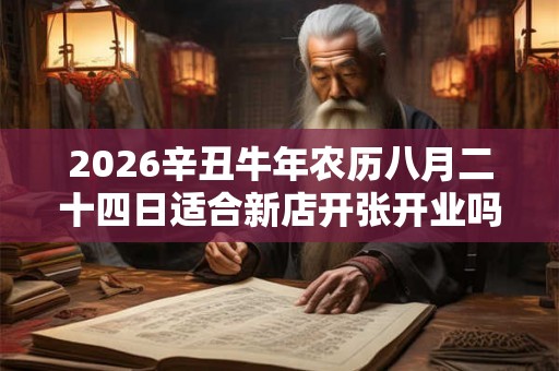 2026辛丑牛年农历八月二十四日适合新店开张开业吗? 2026辛丑牛年农历八月二十四日适合新店开张开业吗?