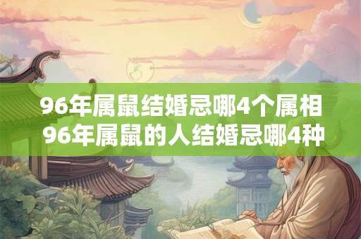 96年属鼠结婚忌哪4个属相 96年属鼠的人结婚忌哪4种属相
