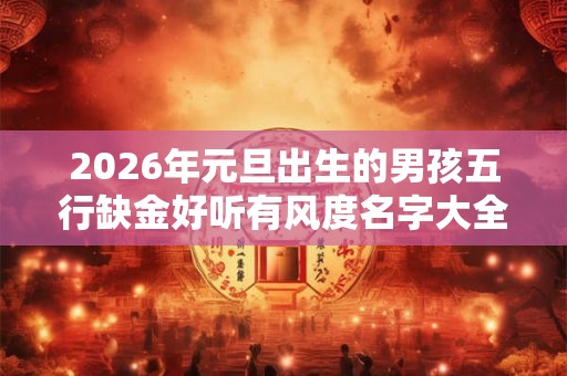 2026年元旦出生的男孩五行缺金好听有风度名字大全
