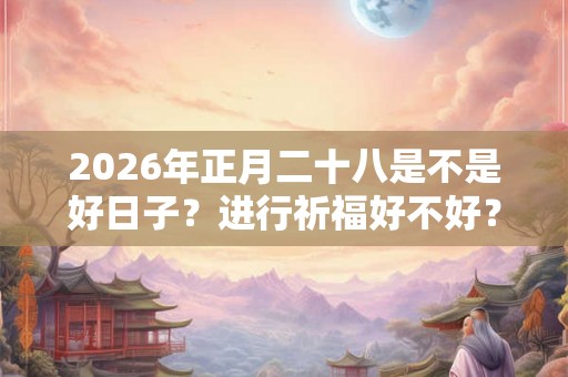 2026年正月二十八是不是好日子？进行祈福好不好？
