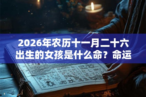 2026年农历十一月二十六出生的女孩是什么命？命运怎么样？