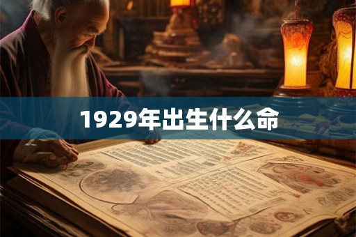 1929年出生什么命