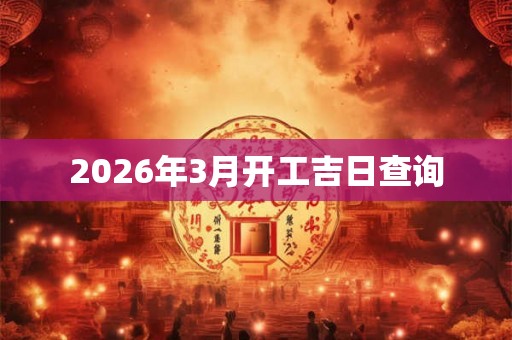2026年3月开工吉日查询 2026年3月开工吉日查询
