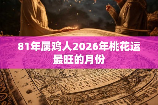 81年属鸡人2026年桃花运最旺的月份
