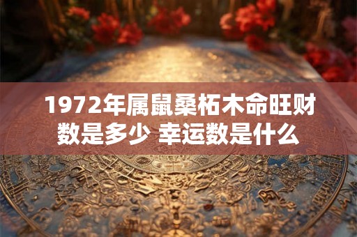 1972年属鼠桑柘木命旺财数是多少 幸运数是什么