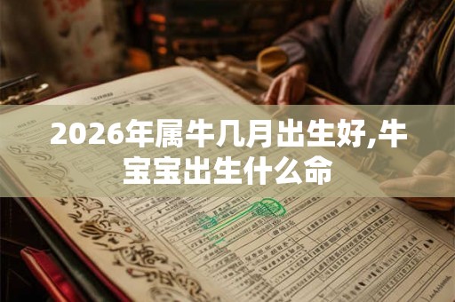 2026年属牛几月出生好,牛宝宝出生什么命