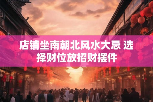 店铺坐南朝北风水大忌 选择财位放招财摆件 店铺坐南朝北风水大忌 选择财位放招财摆件