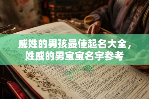 戚姓的男孩最佳起名大全，姓戚的男宝宝名字参考
