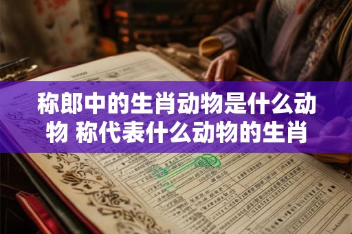 称郎中的生肖动物是什么动物 称代表什么动物的生肖