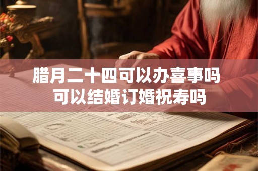 腊月二十四可以办喜事吗 可以结婚订婚祝寿吗