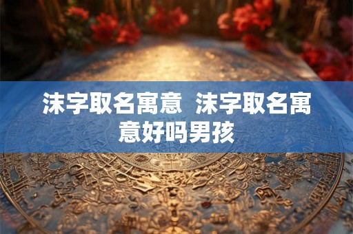 沫字取名寓意  沫字取名寓意好吗男孩
