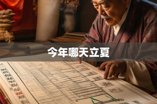 今年哪天立夏 今年哪天立夏
