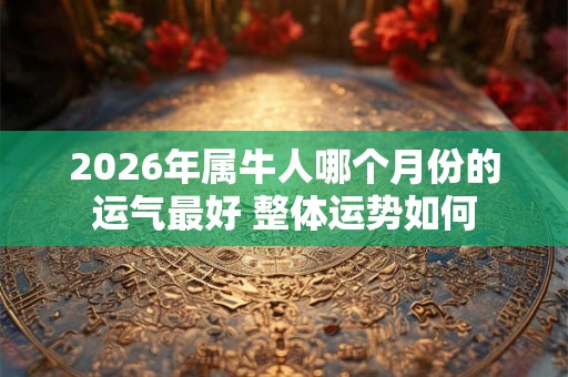 2026年属牛人哪个月份的运气最好 整体运势如何 2026年属牛人哪个月份的运气最好 整体运势如何