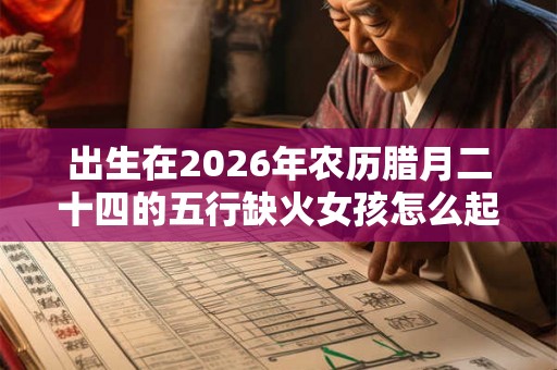 出生在2026年农历腊月二十四的五行缺火女孩怎么起名？