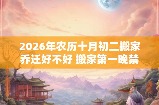 2026年农历十月初二搬家乔迁好不好 搬家第一晚禁忌 2026年农历十月初二搬家乔迁好不好 搬家第一晚禁忌
