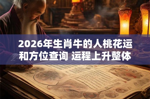 2026年生肖牛的人桃花运和方位查询 运程上升整体平稳