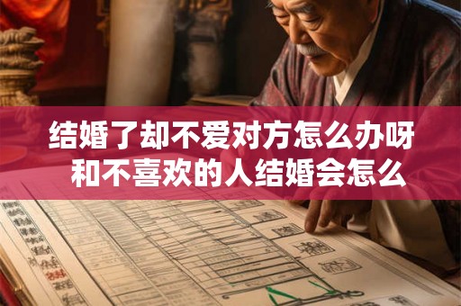结婚了却不爱对方怎么办呀  和不喜欢的人结婚会怎么样