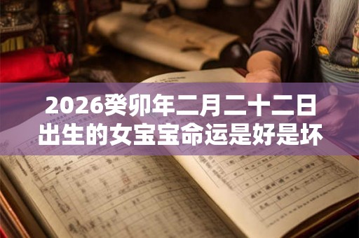 2026癸卯年二月二十二日出生的女宝宝命运是好是坏