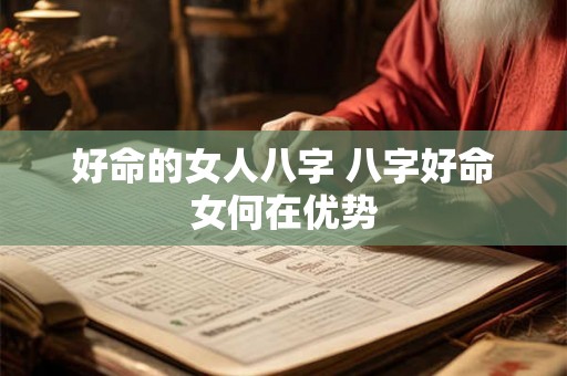 好命的女人八字 八字好命女何在优势 好命的女人八字 八字好命女何在优势