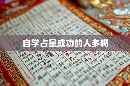 自学占星成功的人多吗