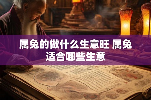 属兔的做什么生意旺 属兔适合哪些生意