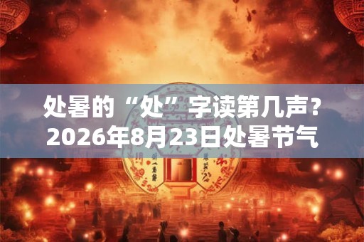 处暑的“处”字读第几声？2026年8月23日处暑节气出伏了吗？