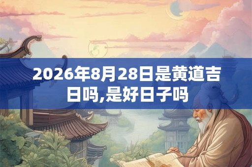 2026年8月28日是黄道吉日吗,是好日子吗