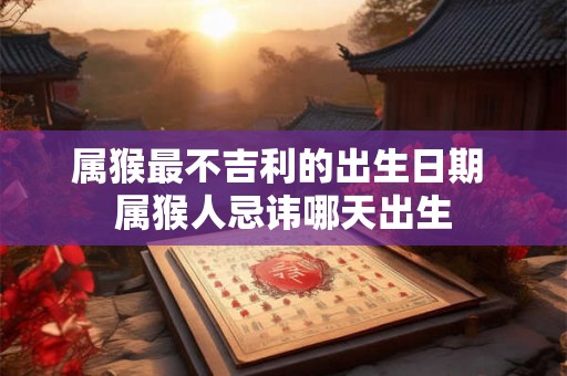 属猴最不吉利的出生日期 属猴人忌讳哪天出生