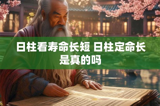 日柱看寿命长短 日柱定命长是真的吗 日柱看寿命长短 日柱定命长是真的吗