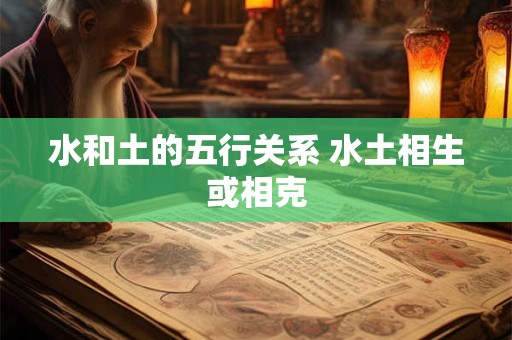 水和土的五行关系 水土相生或相克