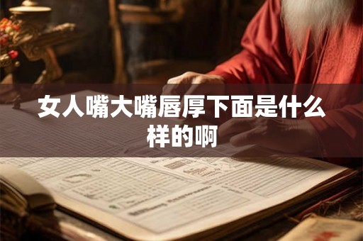 女人嘴大嘴唇厚下面是什么样的啊