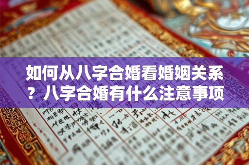 如何从八字合婚看婚姻关系？八字合婚有什么注意事项？