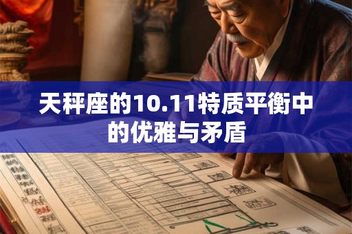 天秤座的10.11特质平衡中的优雅与矛盾