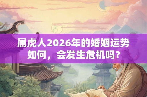 属虎人2026年的婚姻运势如何，会发生危机吗？