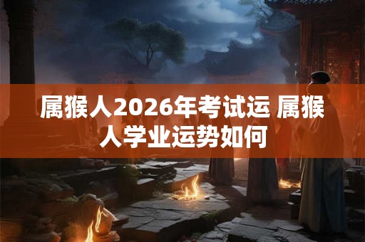 属猴人2026年考试运 属猴人学业运势如何