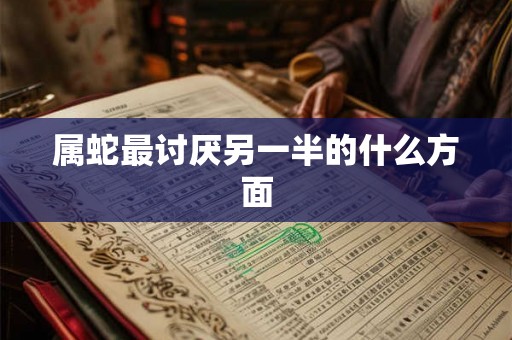 属蛇最讨厌另一半的什么方面 属蛇最讨厌另一半的什么方面