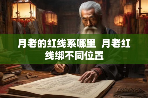 月老的红线系哪里  月老红线绑不同位置