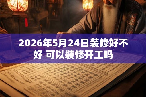 2026年5月24日装修好不好 可以装修开工吗