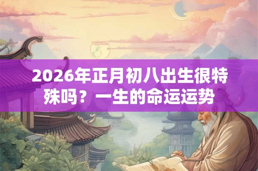 2026年正月初八出生很特殊吗？一生的命运运势